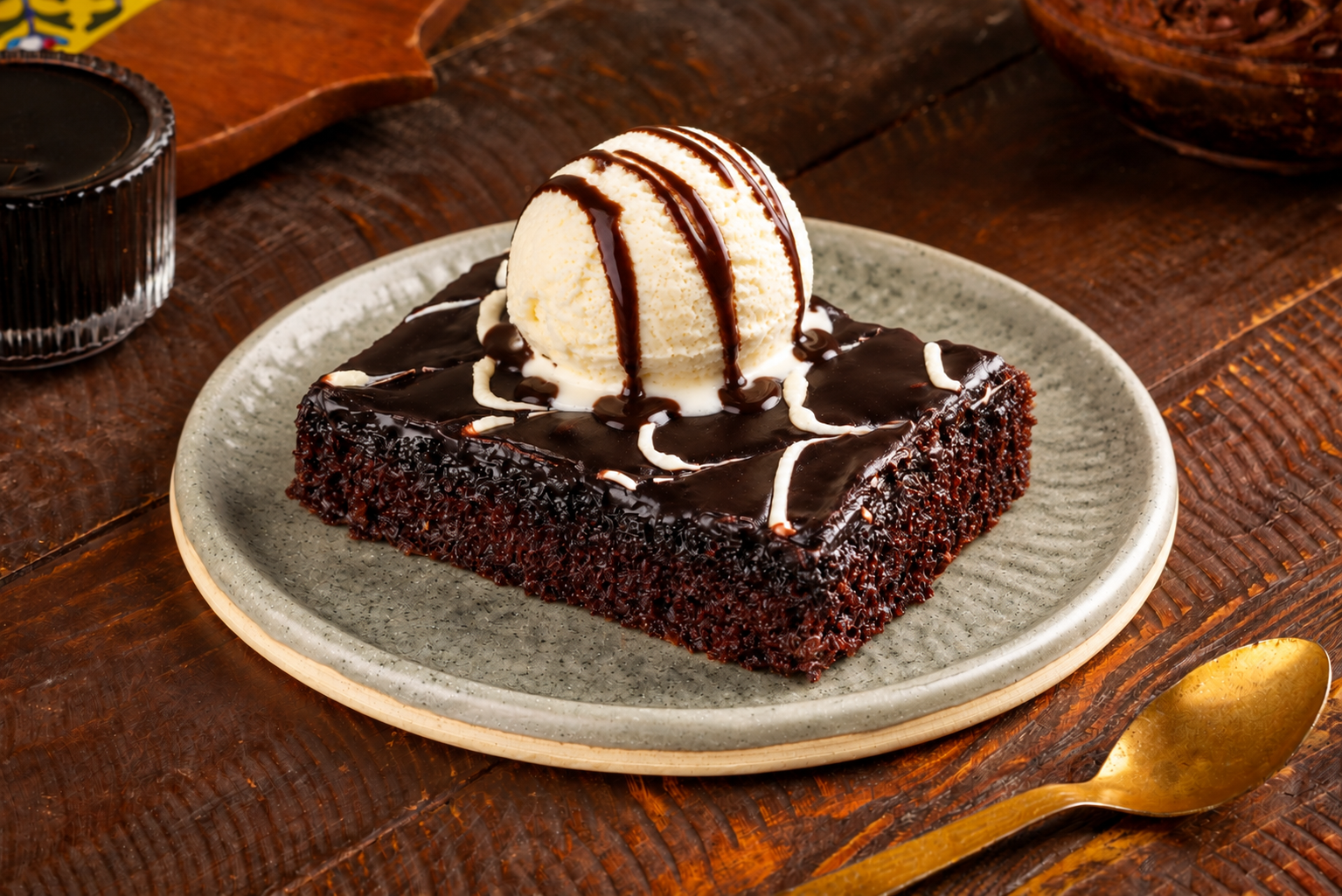 Brownie with Ice Cream at Chai Times Bengaluru