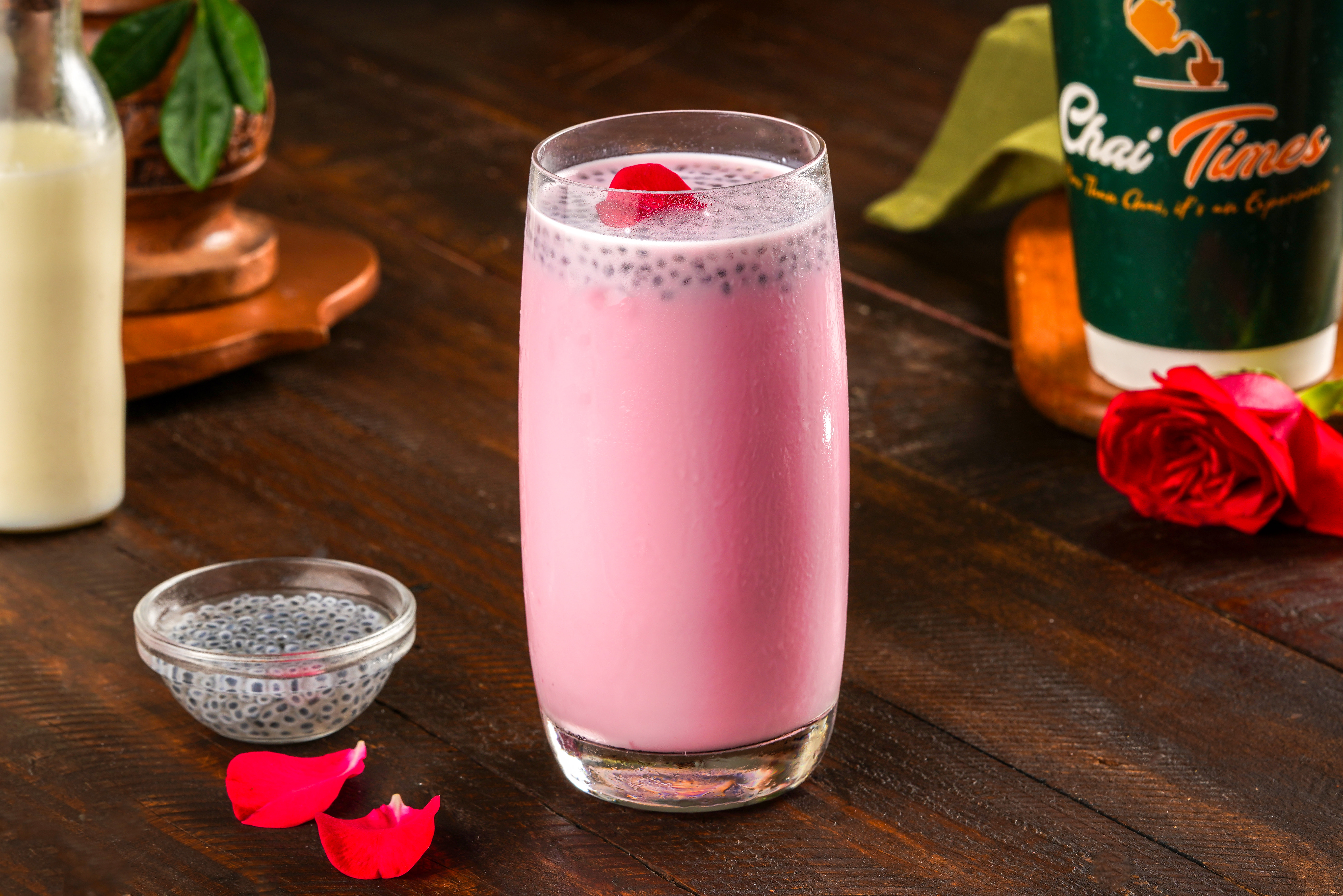 Rose Milk at Chai Times Bengaluru